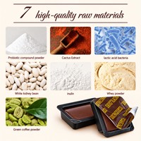 Chocolat prébiotique OEM ODM - Chocolat minceur faible en calories et riche en fibres pour la détoxification quotidienne