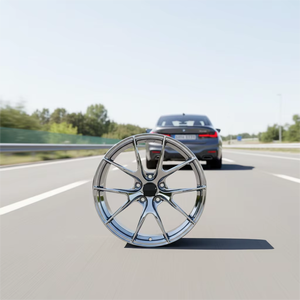 Jantes de course en alliage <span class=keywords><strong>d</strong></span>'aluminium concaves AK Forged 5x112/120 pour M3/M4/M5 Mercedes <span class=keywords><strong>Audi</strong></span> <span class=keywords><strong>RS</strong></span>-18-21 pouces, finition chrome - Product Image 3