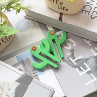 Crochet multifonctionnel en forme de cactus en plastique, crochet de porte en verre de salle de bain, crochet de rangement pour verre de 6 mm/8 mm d'épaisseur