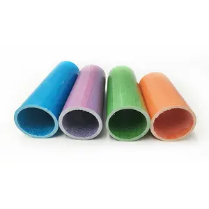 Colorful And Corrosion Resistant High Strength Fiberglass Pultrusion Round Hollow Tubes