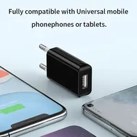 Chargeur mural TKT Slim 10W EU QC3.0 5V 2.4A pour téléphones mobiles, appareils intelligents, caméras d'action et écouteurs