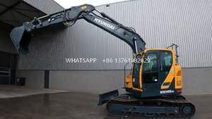 Excavadora de cadenas Hyundai HX145 usada original de 87 Kw en venta - Product Image 4