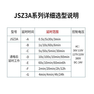 Relé de Retardo de Tiempo Chint JSZ3A-B-C-D-E AC/DC 220V 380V 110V 36V para Aplicaciones V24 - Product Image 4
