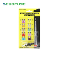 Boîte d'emballage de vente profil bas mini fusible de voiture de taille standard kits assortis pour voiture