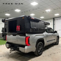 Tente de camping pour toit de voiture, 2-3 personnes, ultralégère, en aluminium ABS, imperméable, à ouverture rapide, pour camionnette