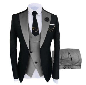 <span class=keywords><strong>Costume</strong></span> d'affaires et de mariage formel 3 pièces classique pour hommes <span class=keywords><strong>en</strong></span> vente fermeture à glissière respirante et fermeture à glissière - Product Image 4