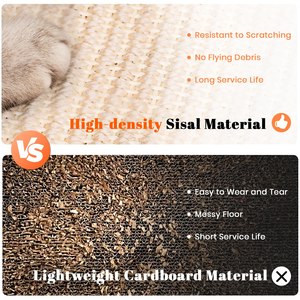 Eco-Friendly RuiFan Cat Scratcher Sisal <b>Scratching</b> <b>Pad</b> Modern Wood Toy Interactive Ball Spring Mental Physical Exercise - Product Image 4
