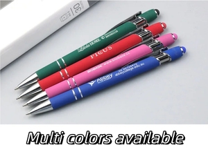 BKS LY7320 Metal <b>Ballpoint</b> <b>Pen</b> with Soft Touch Custom Logo Modern Design 1.0mm Black Ink for Office/School/Gift Use - Product Image 4