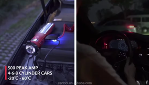 HF2366 новое поступление с аварийной тревожной зарядкой USB, аккумуляторная батарея, мини-12000 мАч, автомобильное пусковое устройство - Product Image 4