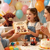Kit de Manualidades con Cuentas 3D Personalizado al por Mayor, Diseño de Vaca Highland, para Principiantes, Regalo Hecho a Mano para Adultos, Adolescentes y Amantes de las Manualidades