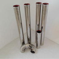 Tuyau de cheminée résistant à la corrosion en acier inoxydable avec capuchon anti-pluie résistant aux intempéries pour foyer à bois et poêle de chauffage