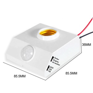 Đui Đèn Cảm Biến Hồng Ngoại Hồng Ngoại Cơ Thể Người Tự Động Đui Bóng Đèn LED Đui Đèn Gắn Tường Phát Hiện Chuyển Động <span class=keywords><strong>PIR</strong></span> Cơ Sở E27 - Product Image 6