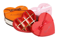 Vente en gros d'emballages en carton de haute qualité boîtes à fleurs rouges en forme de coeur boîte cadeau en forme de coeur pour la Saint-Valentin