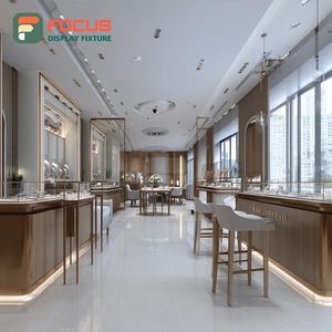 Sistema Minimalista de Exhibición de Joyería Premium, Vitrina de Vidrio para Joyería con Superficie Pulida - Product Image 3