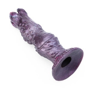 N-MR5307 Flower-shaped Egg-Laying <b>Dildo</b> for Anal Vagina Training Silicone Fantasy Ovipositor <b>Dildo</b> with 6 Eggs for Manual Push - Product Image 3
