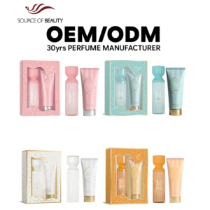 Coffret Cadeau de Voyage Luxe Soins Corporels Arabes de Dubaï 100ML Brume Lotion Douce Crémeuse Fruitée Gourmande Parfum Longue Durée - Product Image 1