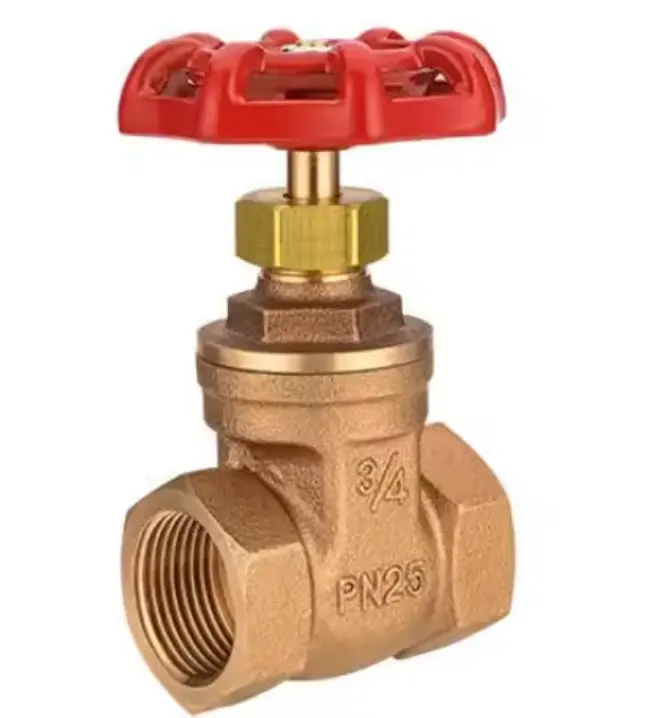 1/4" FIP Class 300 Bronze Globe Valve with Full-Plug Disc