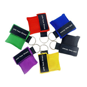 Visiera d'emergenza <span class=keywords><strong>CPR</strong></span> con una valvola barriera di respirazione per il pronto soccorso <span class=keywords><strong>CPR</strong></span> maschera per portachiavi - Product Image 1