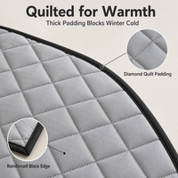 Rideau de porte hiver chaud en coton et polyester, anti-moustiques, fermeture magnétique, sans perçage, auto-fermant, pour chambre, personnalisable OEM