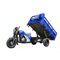 Tricycle cargo à essence 200cc à trois roues, carrosserie ouverte, capacité de charge 1000kg, 50-70km/h, démarrage électrique/à manivelle - Vente en gros