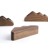 Hêtre Creative Cloud porte-cartes de visite en bois massif porte-cartes de visite boîte de rangement pour cartes de visite