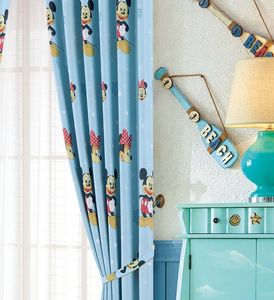 Biancheria fantasia di stampa blackout blu della tenda del fumetto <span class=keywords><strong>per</strong></span> la camera dei <span class=keywords><strong>bambini</strong></span> - Product Image 5