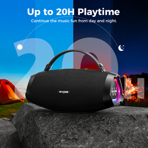 W-KING X10S Haut-parleur Bluetooth portable sans fil de qualité supérieure 50W Super Bass IP67 étanche à la poussière pour l'extérieur avec lumière RGB - Product Image 4