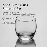 Gobelet en verre de qualité supérieure en forme d'œuf coloré, grande capacité pour jus, thé, eau, boissons froides, maison, hôtel, restaurant, vente en gros