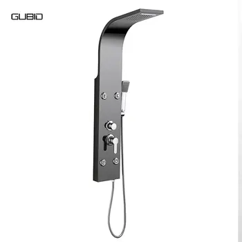 Modern Hotel UPC cUPC Duchas Massage Spa Rain Bathroom Wall Mount Shower Column Screen Panel Mixer Faucet System