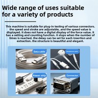 Fully Automatic High Accuracy Horizontal Insertion Extraction Force Testing Machine for USB Reliability Plug Socket Life Testing