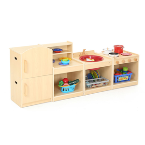 Montessori Toddler đồ nội thất bằng gỗ thiết lập cho daycare mầm non Vườn Ươm trung tâm học tập nhà bếp vai trò chơi bảng phòng ngủ phòng tắm - Product Image 2