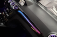 (W204) Lumière d'ambiance dynamique RGB pour Mercedes Benz W204 Classe C 2008-2014, éclairage LED intérieur de voiture avec contrôle par application