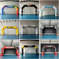 Arche gonflable personnalisée pour course à pied en tissu Oxford pour événements sportifs en plein air, marathon, publicité, décoration commerciale