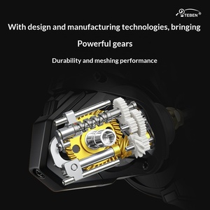 <span class=keywords><strong>TEBEN</strong></span> 5.2:1 Luya Weiwu Spinnrolle mit Flachspule und Gravierten Messingzähnen für Linkshänder, Aluminiumlegierung, Vermeidung von Schnurverwicklung - Product Image 2