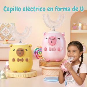 Brosse à dents électrique Capybara pour enfants, têtes de brosse souples en forme de U, brosse à dents automatique pour enfants - Product Image 5