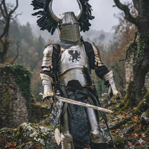 Armure Complète en Acier du Chevalier Templier du XVe Siècle, Portables, pour Reconstitutions Historiques, Cosplay et Répliques Traditionnelles - Product Image 6
