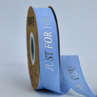 Ruban gros-grain repassé lettrage en argent juste pour vous rouler des faveurs de fête envelopper des accessoires vestimentaires