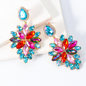 2022 Sản Phẩm Mới 16 Màu New Thạch Jewelry Statement Earrings <span class=keywords><strong>Big</strong></span> Glass Drop Earrings Đối Với Phụ Nữ Thời Trang Phụ Kiện - Product Image 4