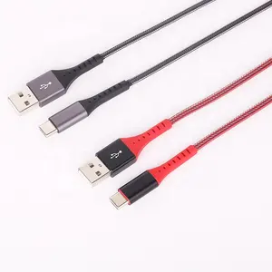 2023 popular usb c cable beautiful and high quality fishing net braided usb type c usb cable for mobile phone