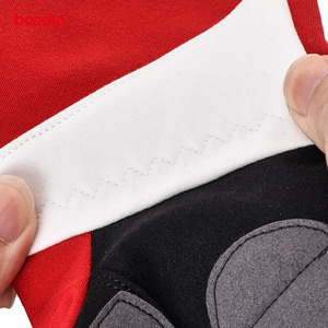 Guantes de carreras impermeables de microfibra antideslizantes resistentes al desgaste para hombres, ciclismo todoterreno, deporte, cross country, color rojo - Product Image 1