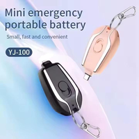 Mini Power Bank d'urgence porte-clés 1500 mAh Type C – Chargeur portable de secours pour l'extérieur – Prix usine