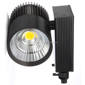AC85-265V Đen Trắng <span class=keywords><strong>Led</strong></span> Theo Dõi Ánh Sáng Tại Chỗ 30 Wát COB <span class=keywords><strong>Led</strong></span> Theo Dõi Đường Sắt Chiếu Sáng - Product Image 3
