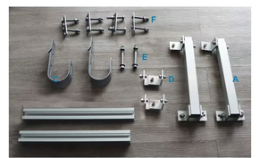 Rak Panel Surya Fatroy Price, Rak Punggung yang Dapat Disesuaikan untuk Atap Seng Miring, Galvanis Celup Panas, Sistem Pemasangan Panel Surya Bergaransi 10 Tahun - Product Image 3