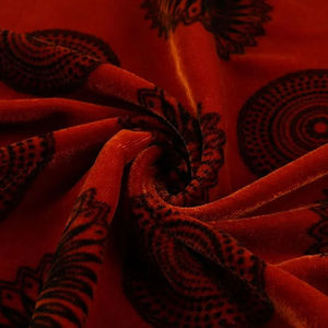 Prix usine tissé velours telas indien afrique style 100% polyester imprimé velours 5000 impression velboa robe tissu - Product Image 3