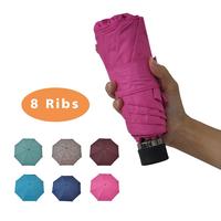 Parapluie pliable à quatre sections facile à transporter avec protection UV pour femmes