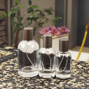 Bán buôn nhà sản xuất 40-100 ml Nhà Máy Giá rõ ràng vòng cao Flint chai nước hoa thủy tinh Decal xử lý bề mặt cho trang điểm - Product Image 2