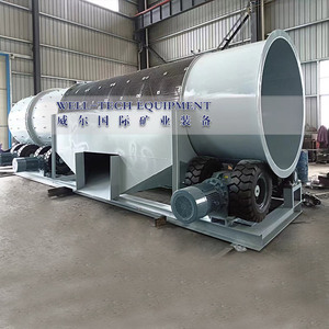 Nhiệm vụ nặng nề Scrubber trommel Trống máy giặt lớn vàng khai thác nhà máy rửa với động cơ bơm bánh răng mang thành phần cốt lõi - Product Image 1