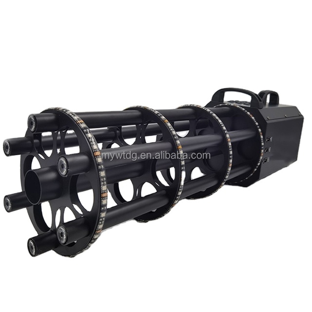 Gatling Fire Gun LED Salute Stage Colored Paper Portable Machine