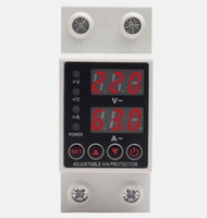Protecteur de surtension et de sous-tension automatique sur rail DIN AC 220V DC 80-300V, stabilisateur de courant AC avec dispositif de protection contre les surintensités