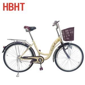 Vélo de ville classique à une vitesse, 26 pouces, en gros, acier à haute teneur en carbone, jantes en alliage d'aluminium, double siège, vélo hollandais vintage - Product Image 1